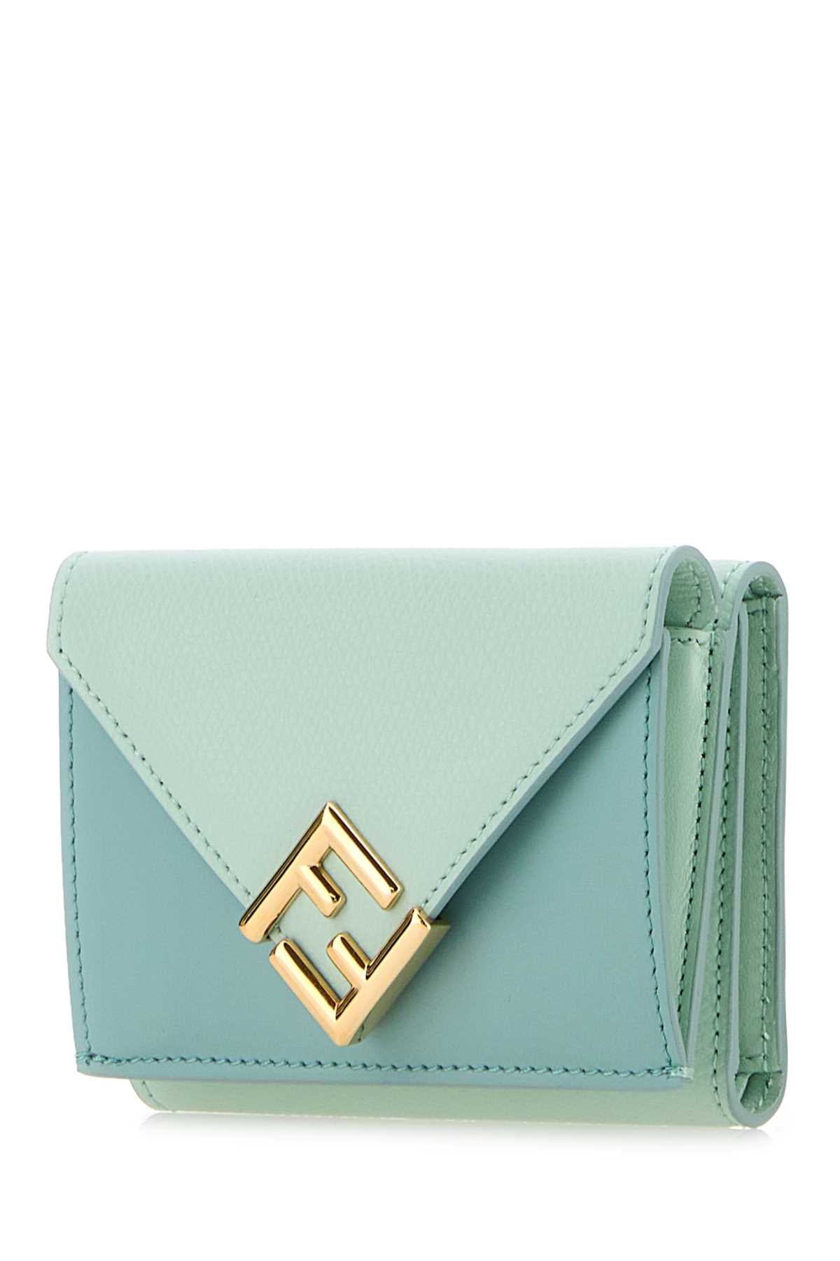 Fendi Women Two-Tone Leather Wallet