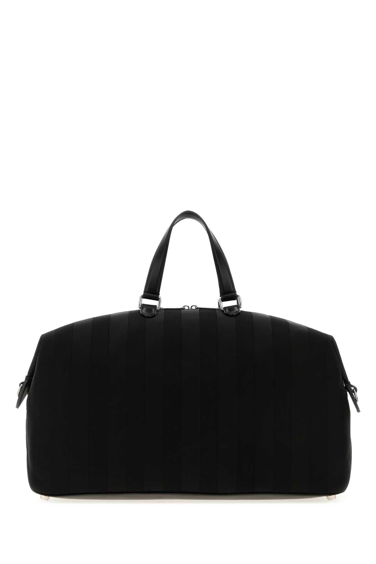 Fendi Men Black Canvas Fendi Lui 48 Travel Bag