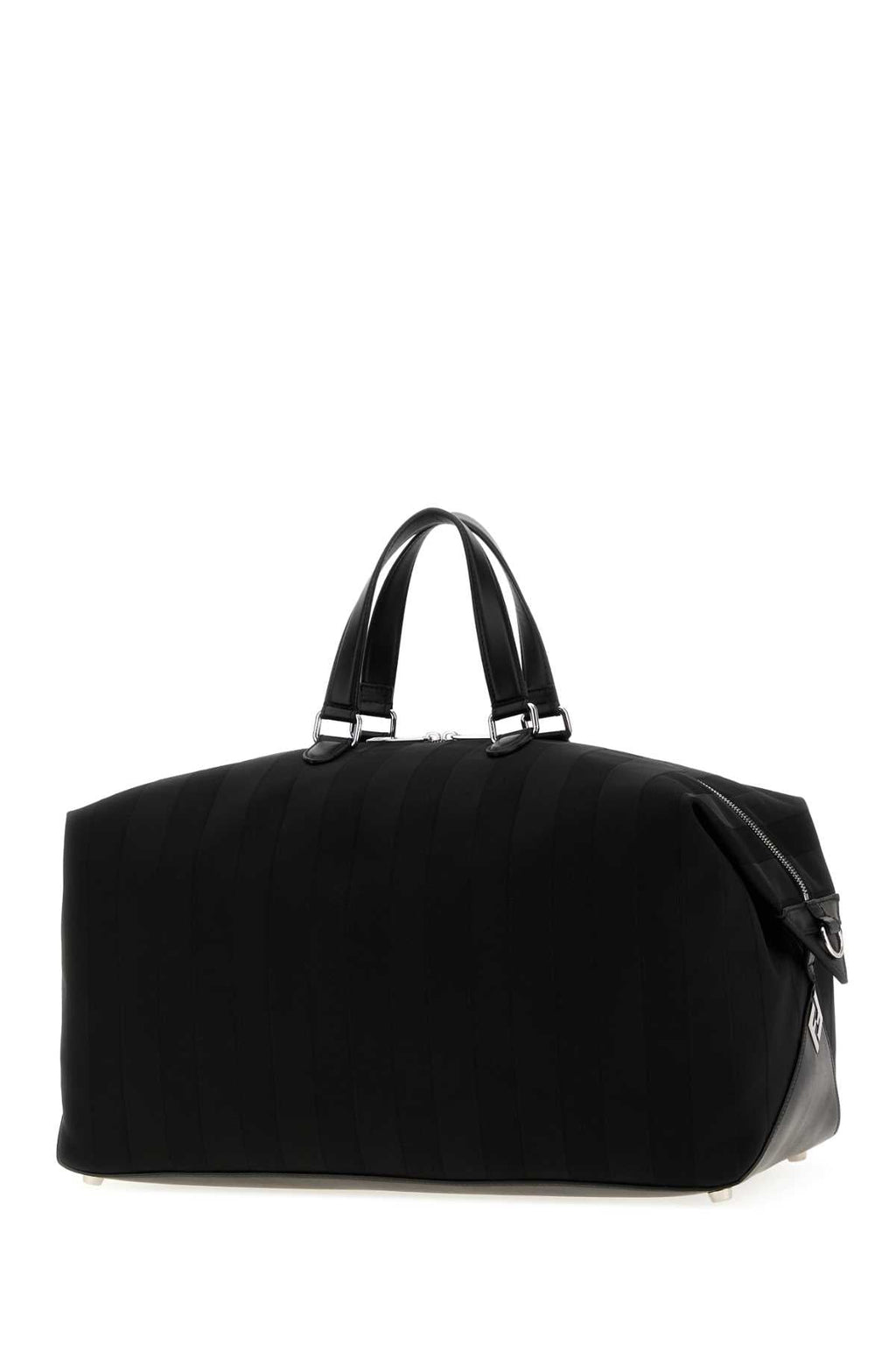 Fendi Men Black Canvas Fendi Lui 48 Travel Bag