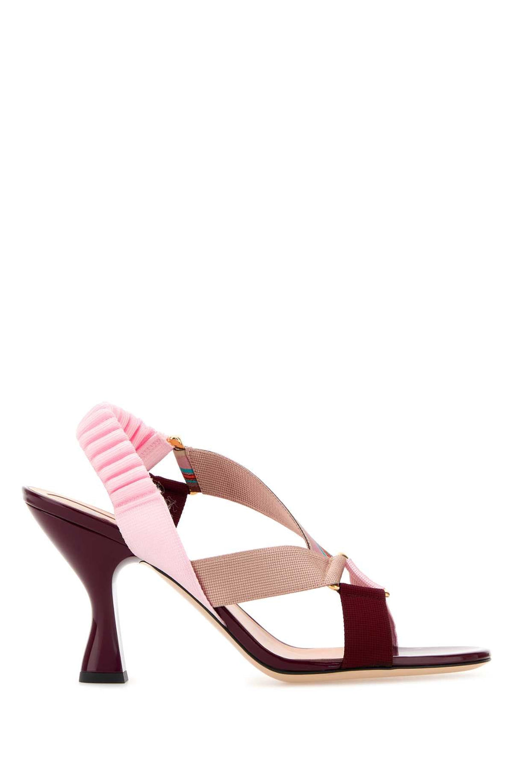 Fendi Women Multicolor Fabric Colibrã¬ Iconic Sandals