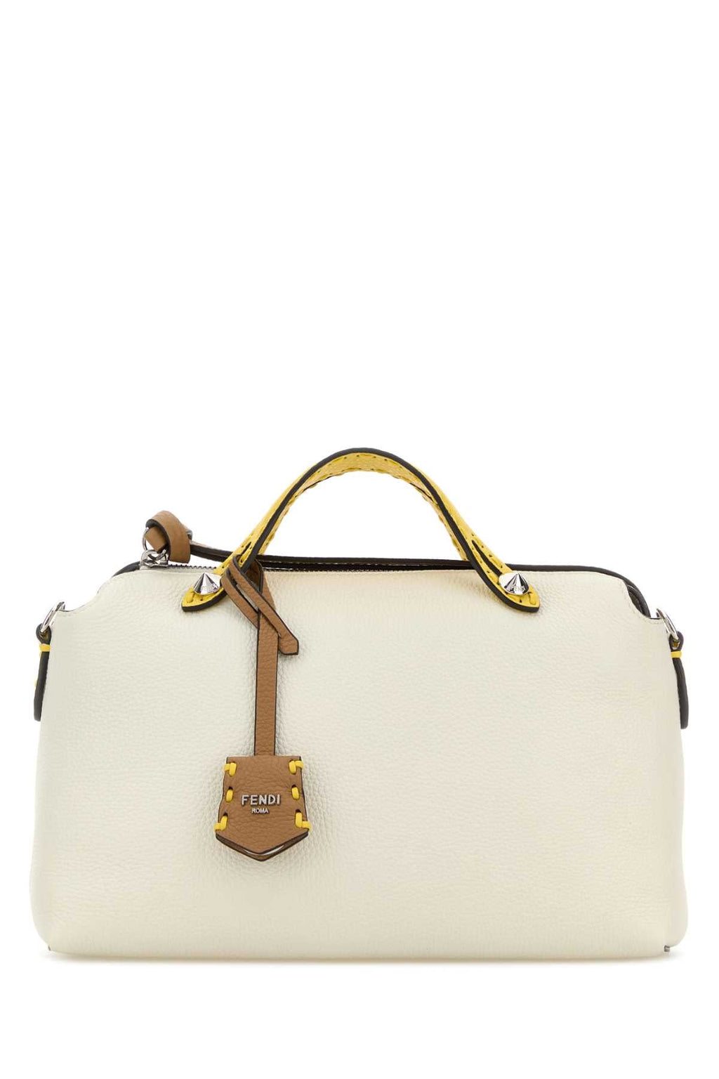 Fendi Women Ivory Leather Medium By The Way Handbag