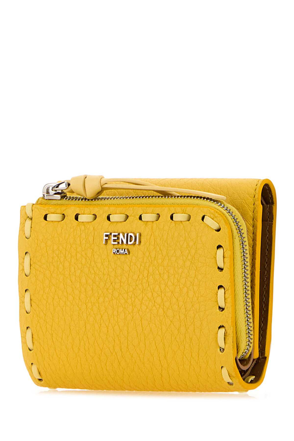 Fendi Women Yellow Leather Wallet