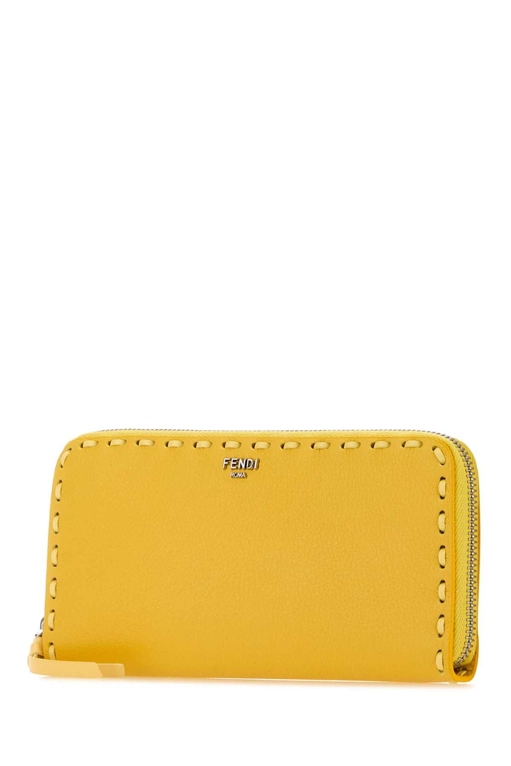 Fendi Women Yellow Leather Wallet