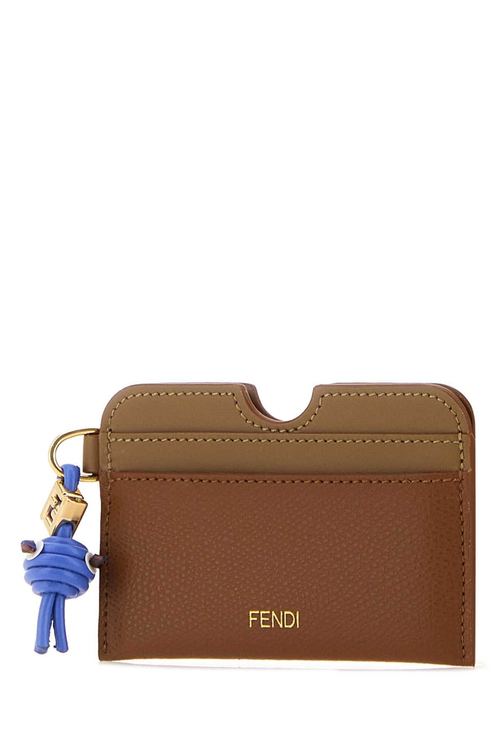 Fendi Women Two-Tone Leather Card Holder