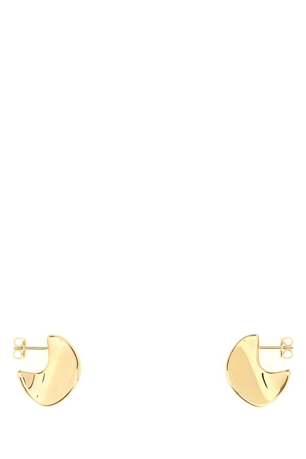 Bottega Veneta Women Gold Silver Small Disc Earrings