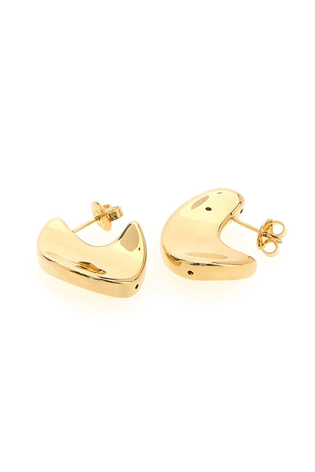 Bottega Veneta Women Gold Silver Small Disc Earrings