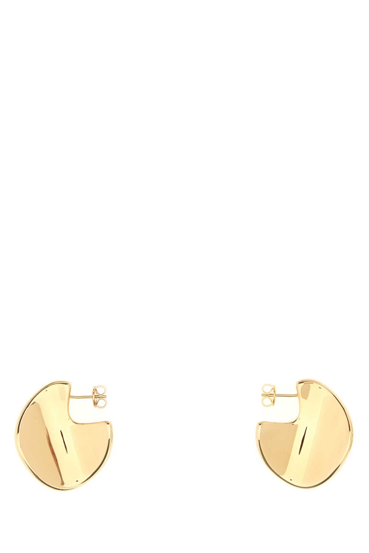 Bottega Veneta Women Gold Silver Medium Disc Earrings