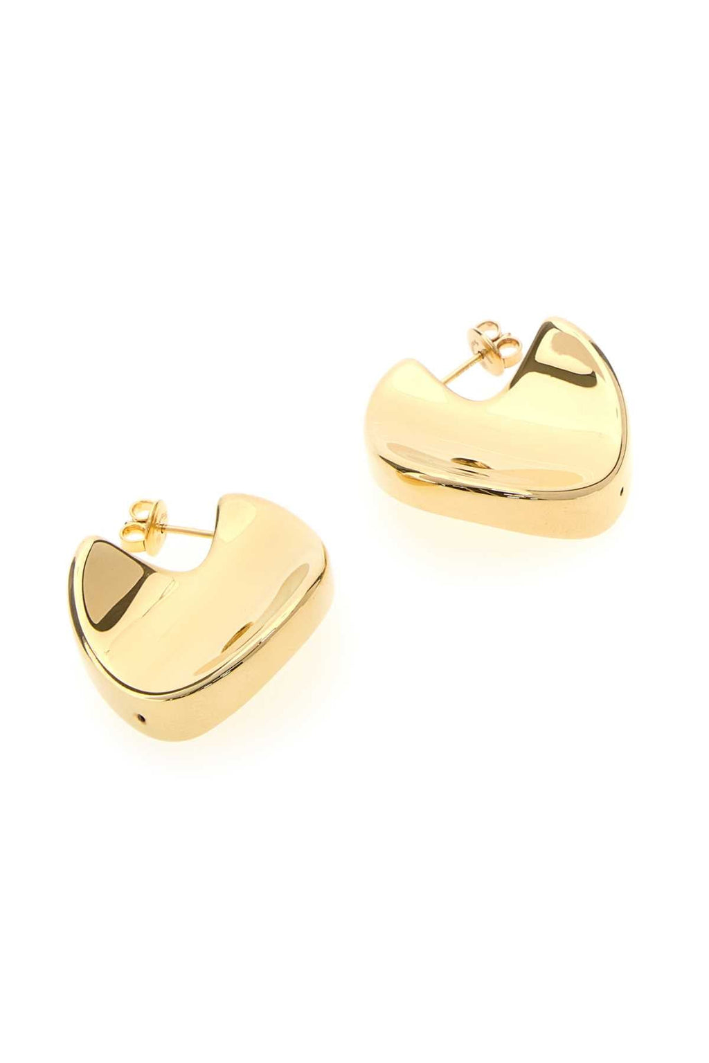 Bottega Veneta Women Gold Silver Medium Disc Earrings