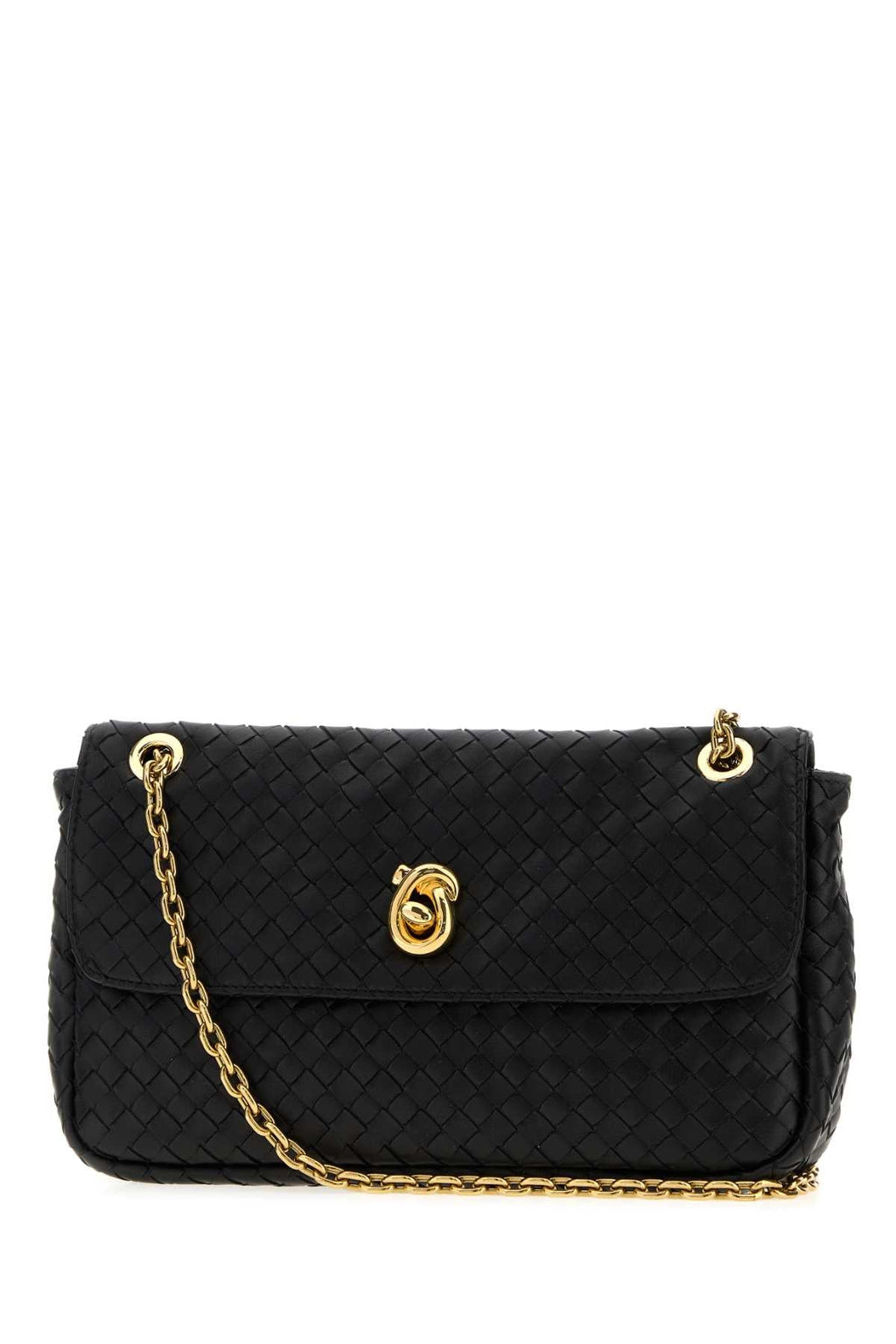 Bottega Veneta Women Black Leather Madison Shoulder Bag