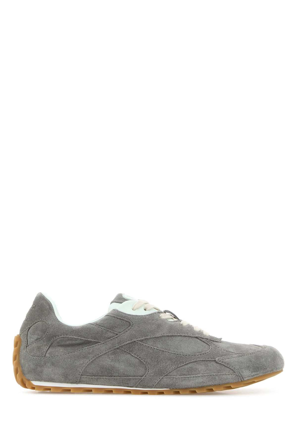 Bottega Veneta Women Grey Suede Orbit Flash Sneakers