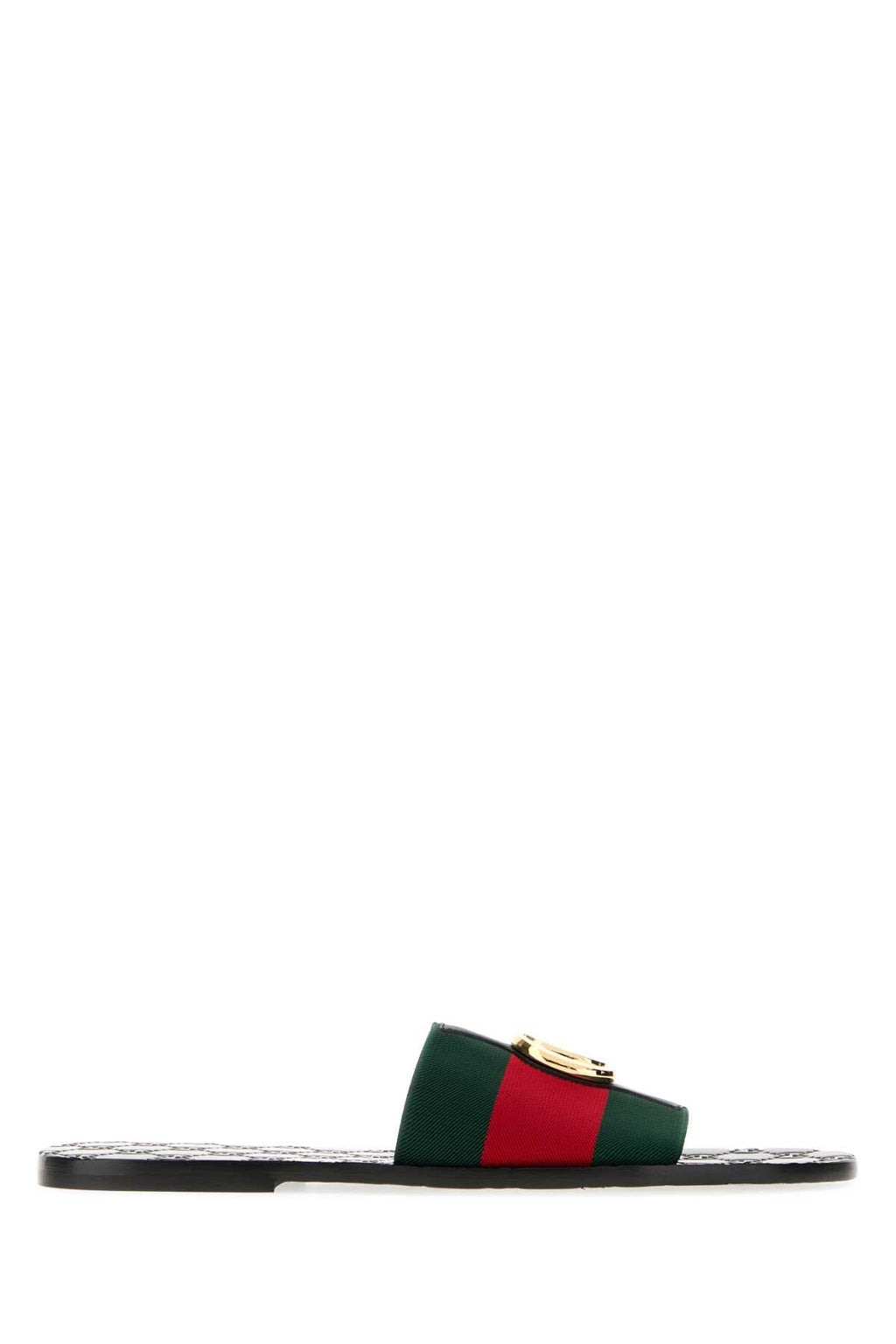Gucci Men Embroidered Fabric Riviera Slippers