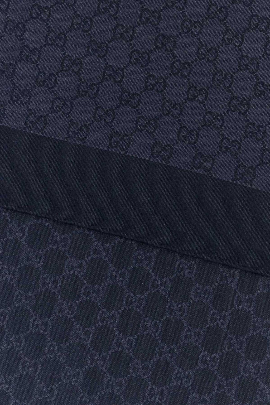 Gucci Men Embroidered Wool Blend Foulard