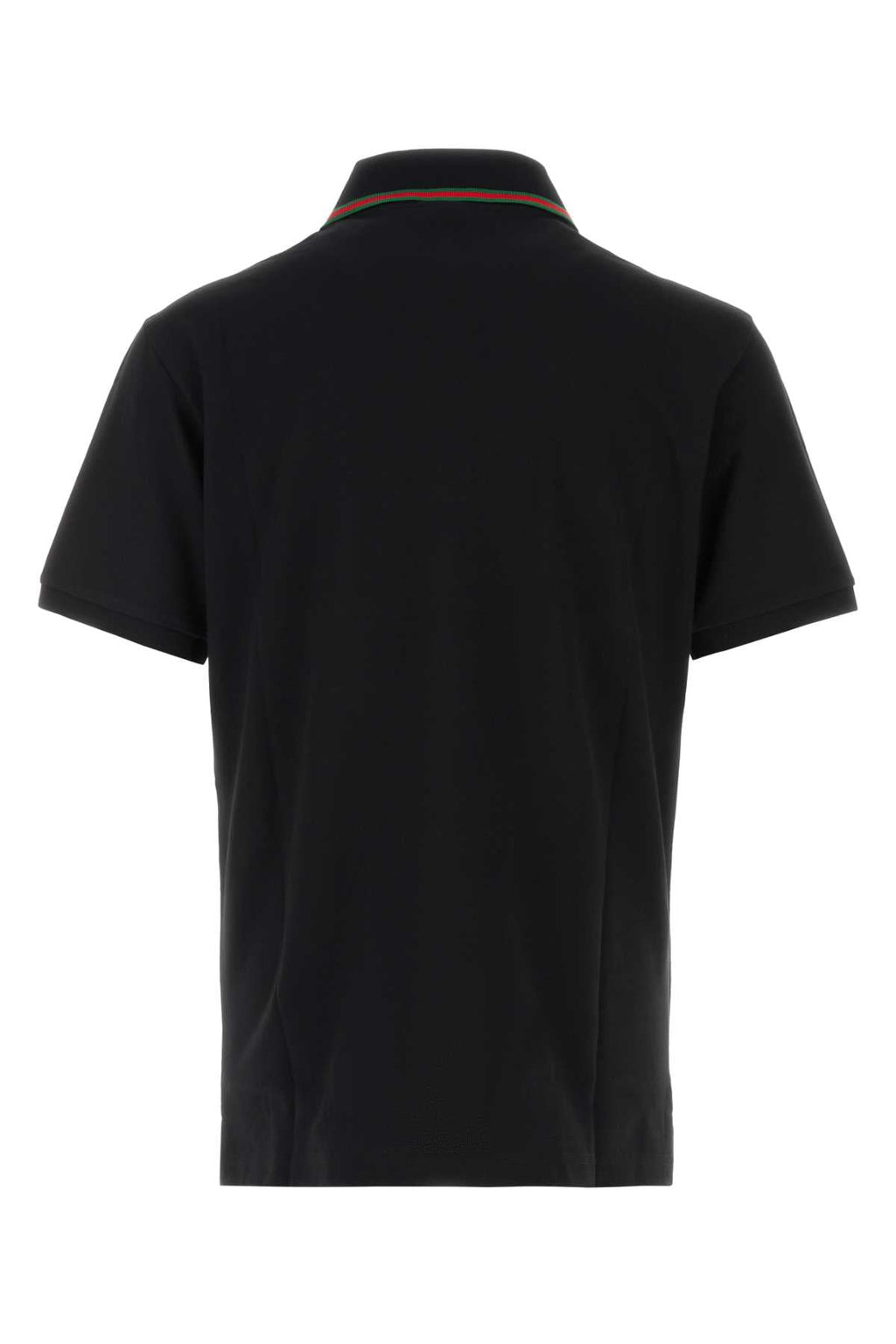 Gucci Men Black Piquet Polo Shirt