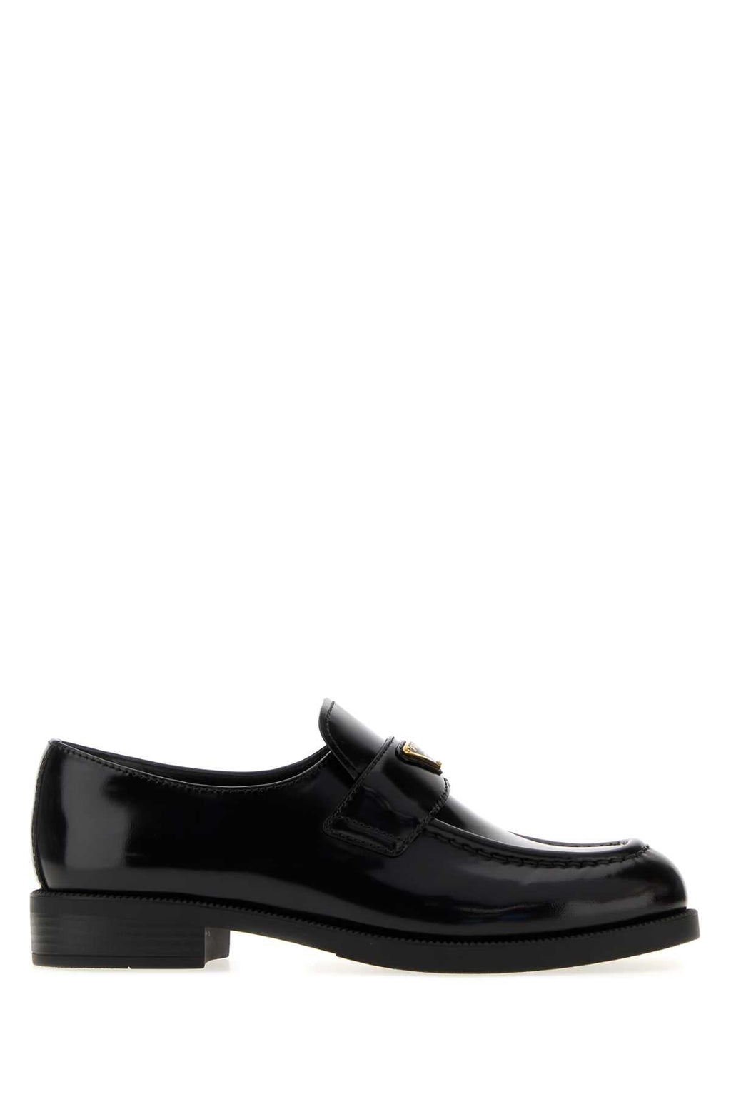 Prada Women Black Leather Loafers