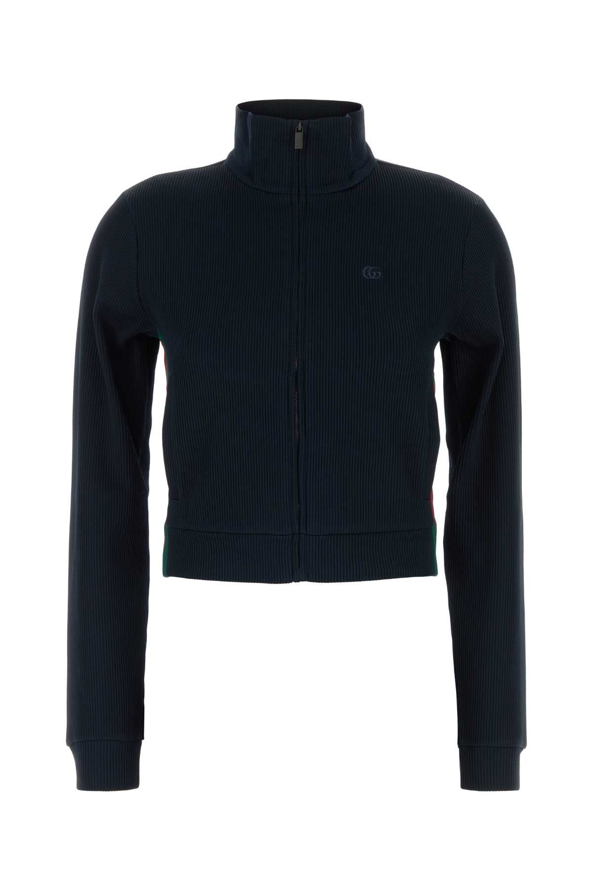Gucci Women Midnight Blue Jersey Sweatshirt