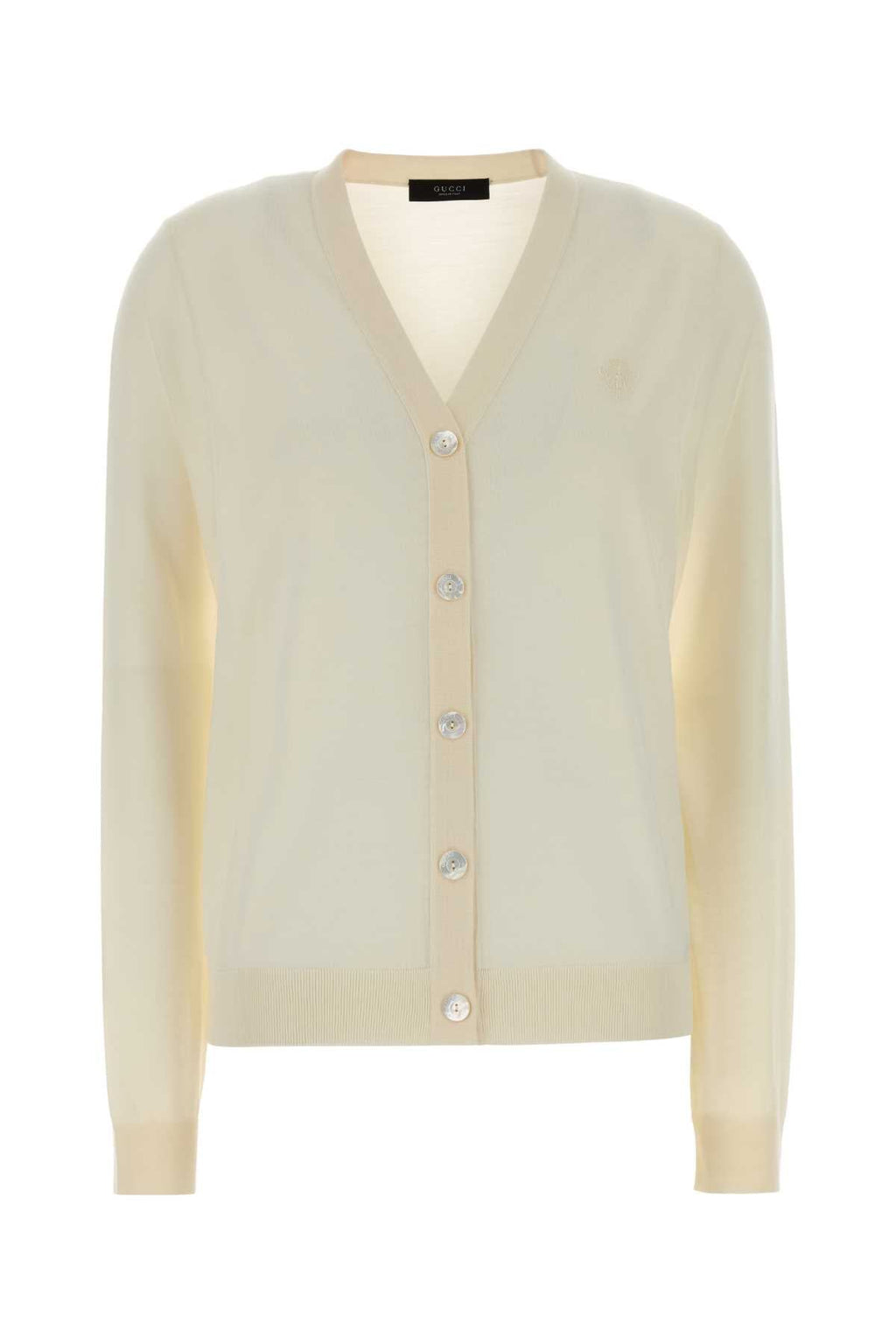 Gucci Women Ivory Wool Cardigan