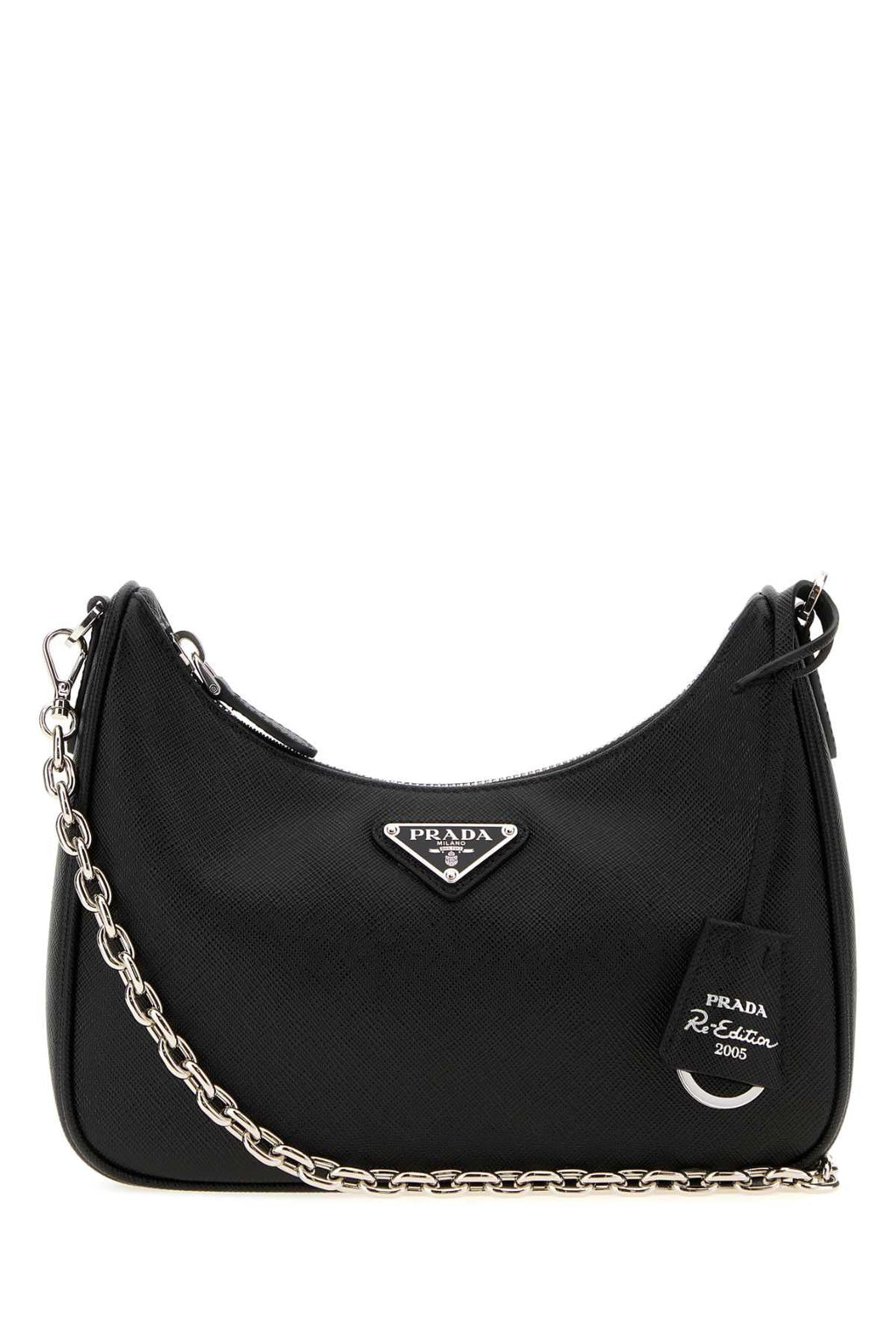 Prada Women Black Leather Re-Edition 2005 Shoulder Bag