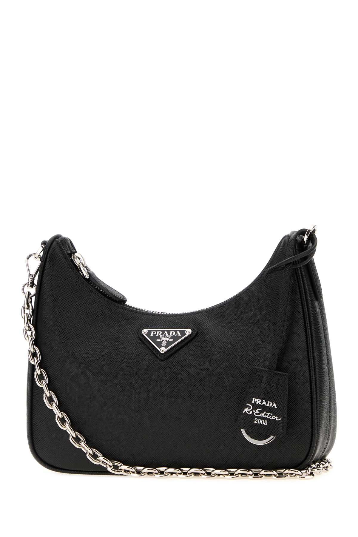 Prada Women Black Leather Re-Edition 2005 Shoulder Bag