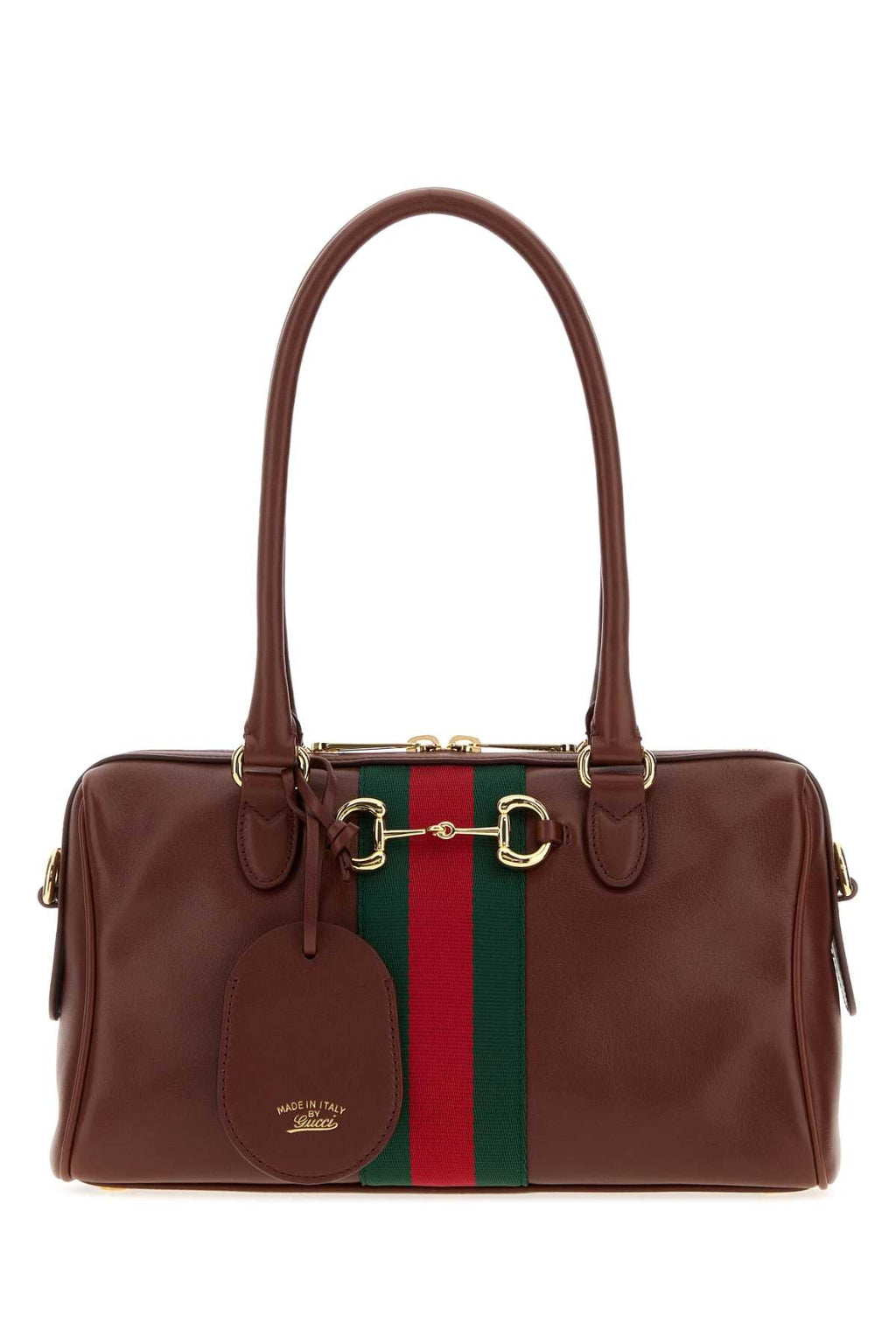Gucci Women Chocolate Leather Medium Borsetto Handbag