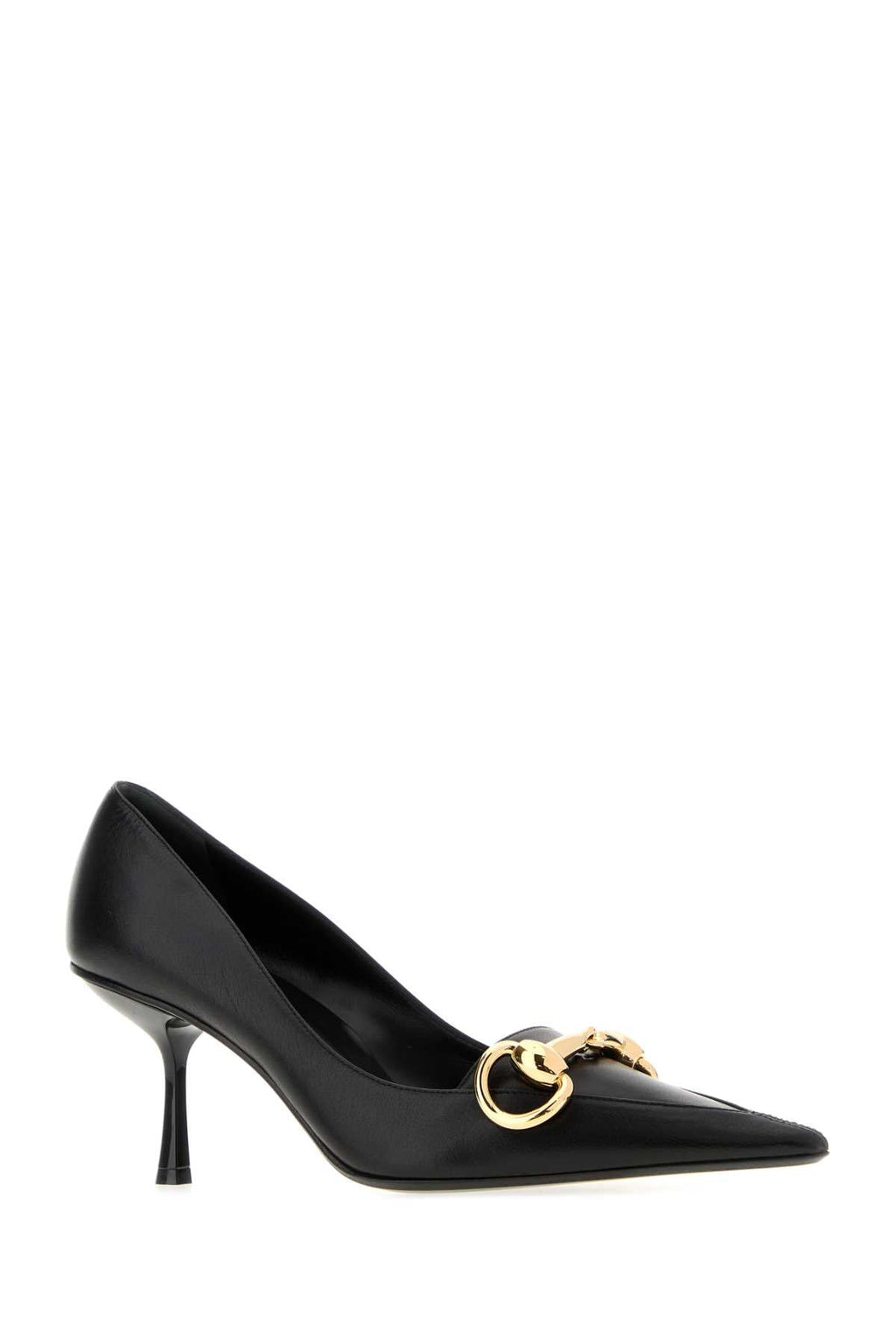 Gucci Women Black Leather Boulevard Pumps