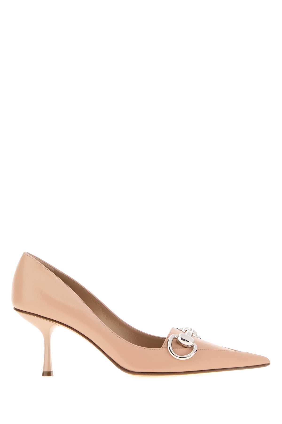 Gucci Women Pink Leather Pumps