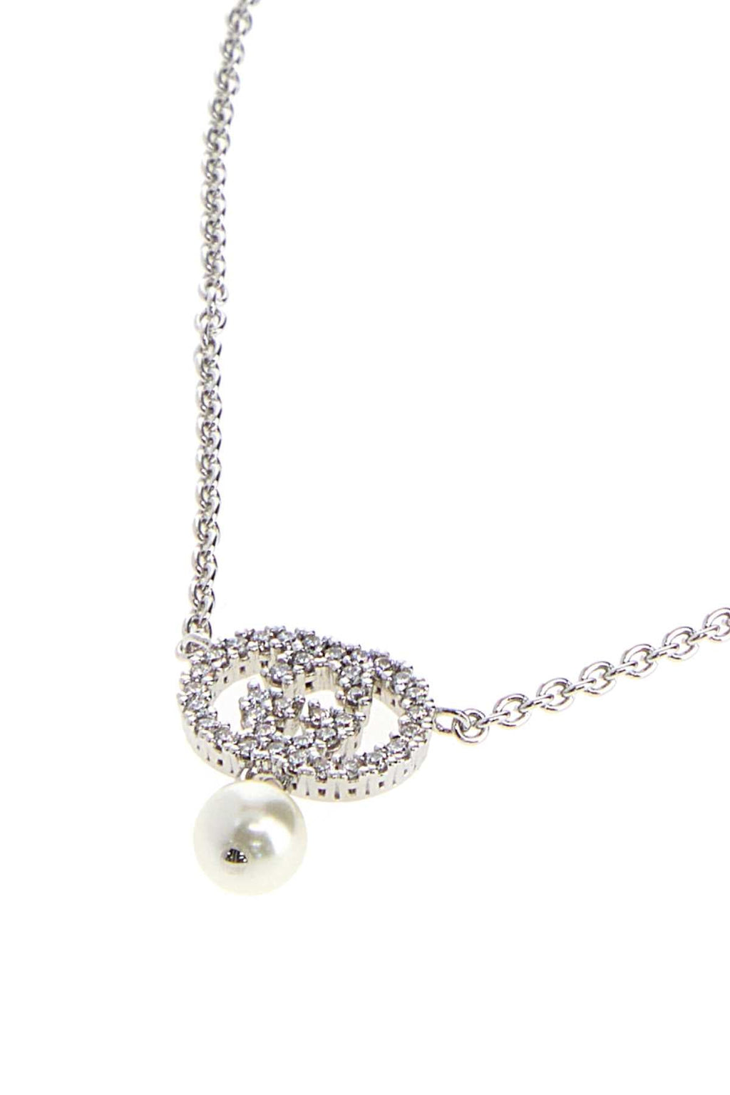 Gucci Women Silver Metal Neckline