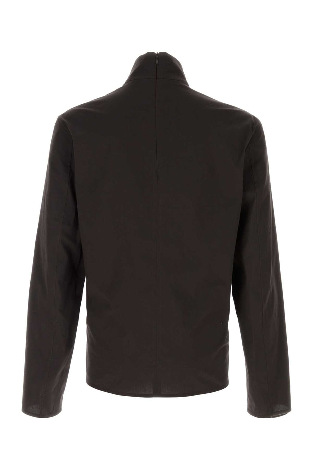 Gucci Men Dark Brown Stretch Poplin Shirt