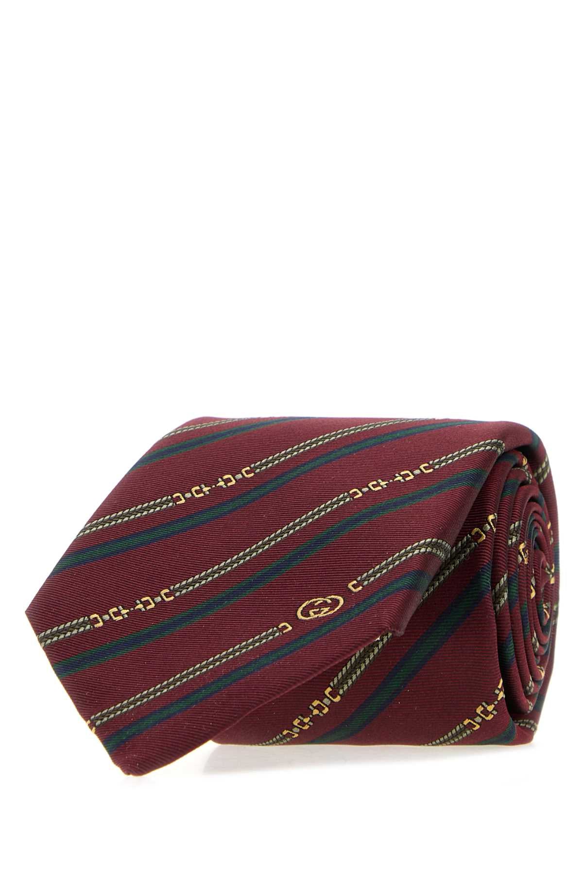 Gucci Men Embroidered Jacquard Tie