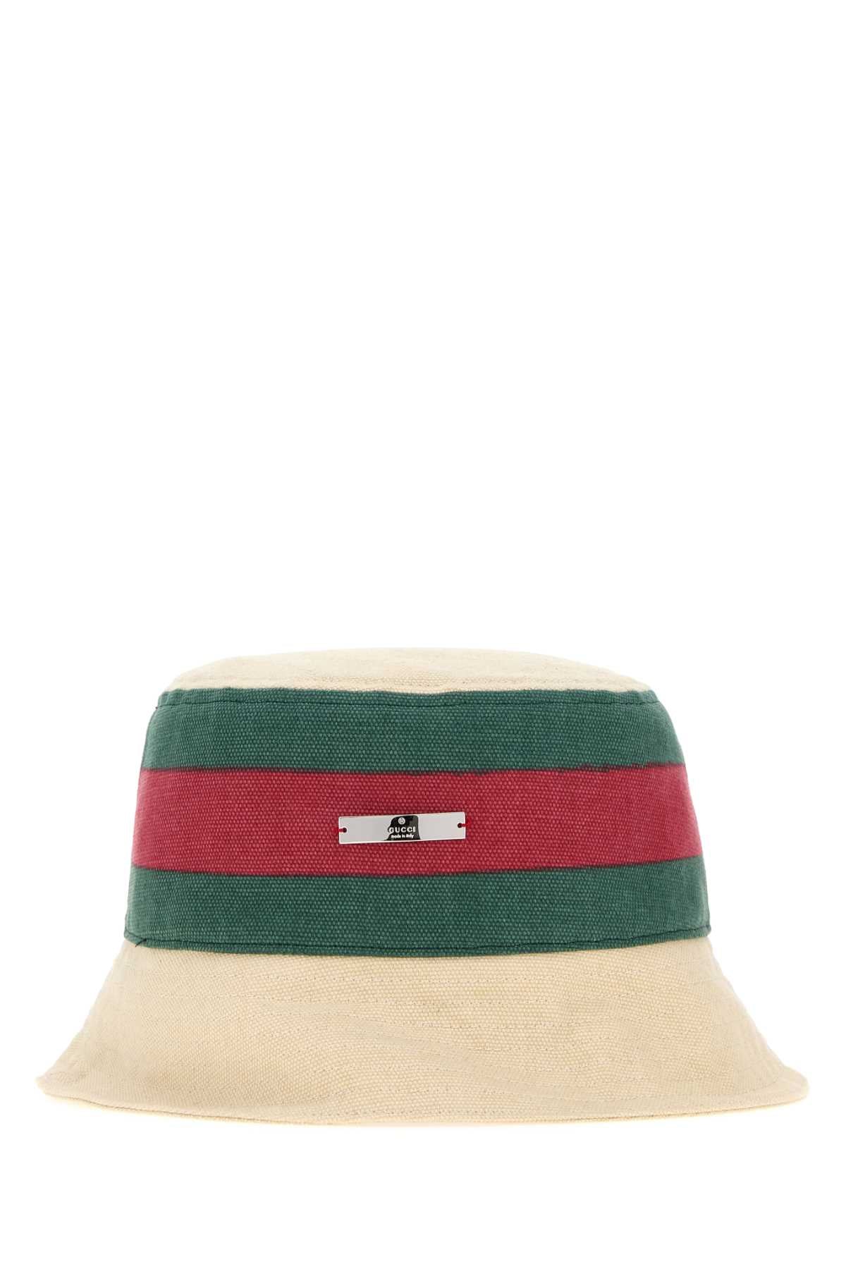 Gucci Women Sand Canvas Bucket Hat