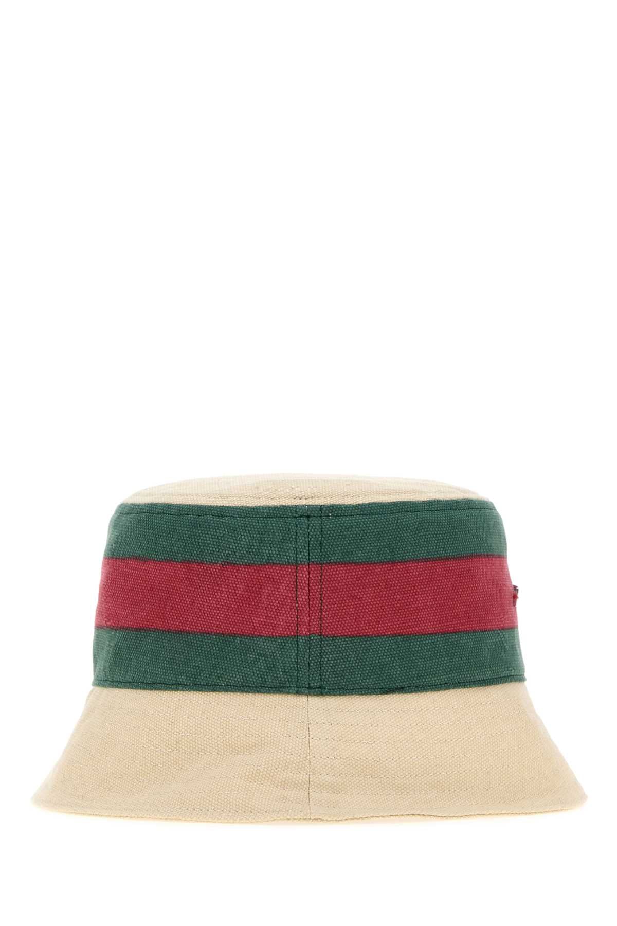 Gucci Women Sand Canvas Bucket Hat