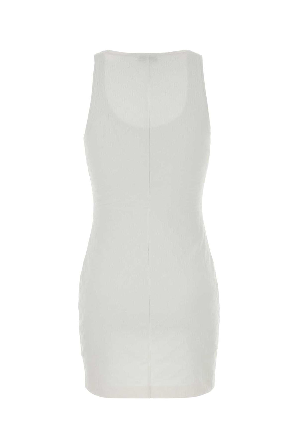 Gucci Women White Gg Jacquard Mini Dress