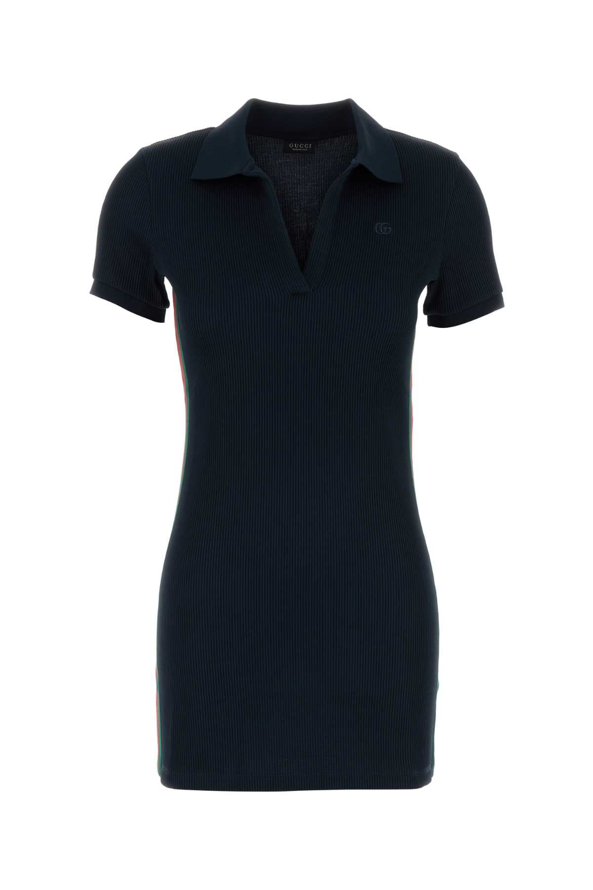 Gucci Women Navy Blue Jersey Polo Dress