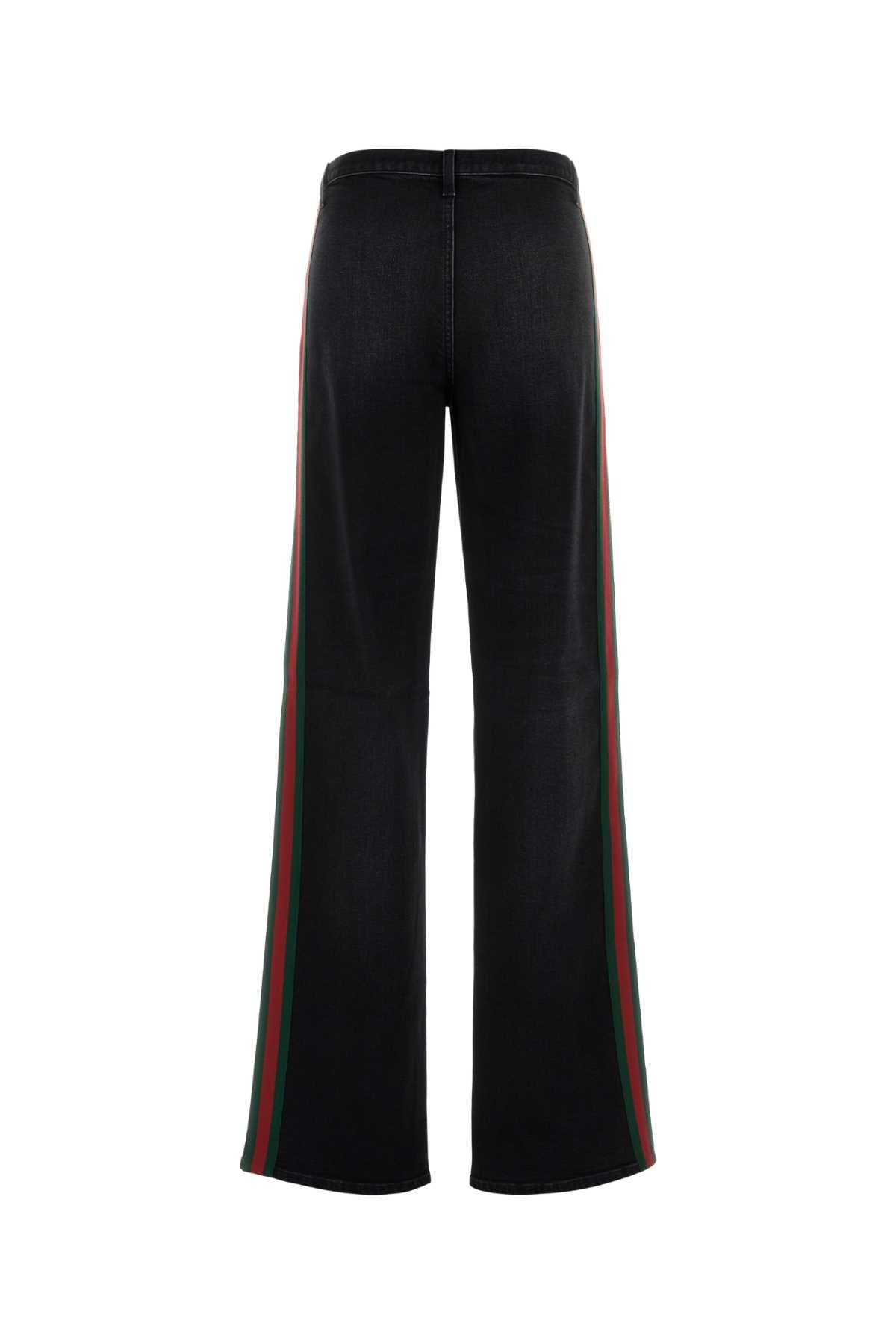 Gucci Women Black Stretch Denim Jeans