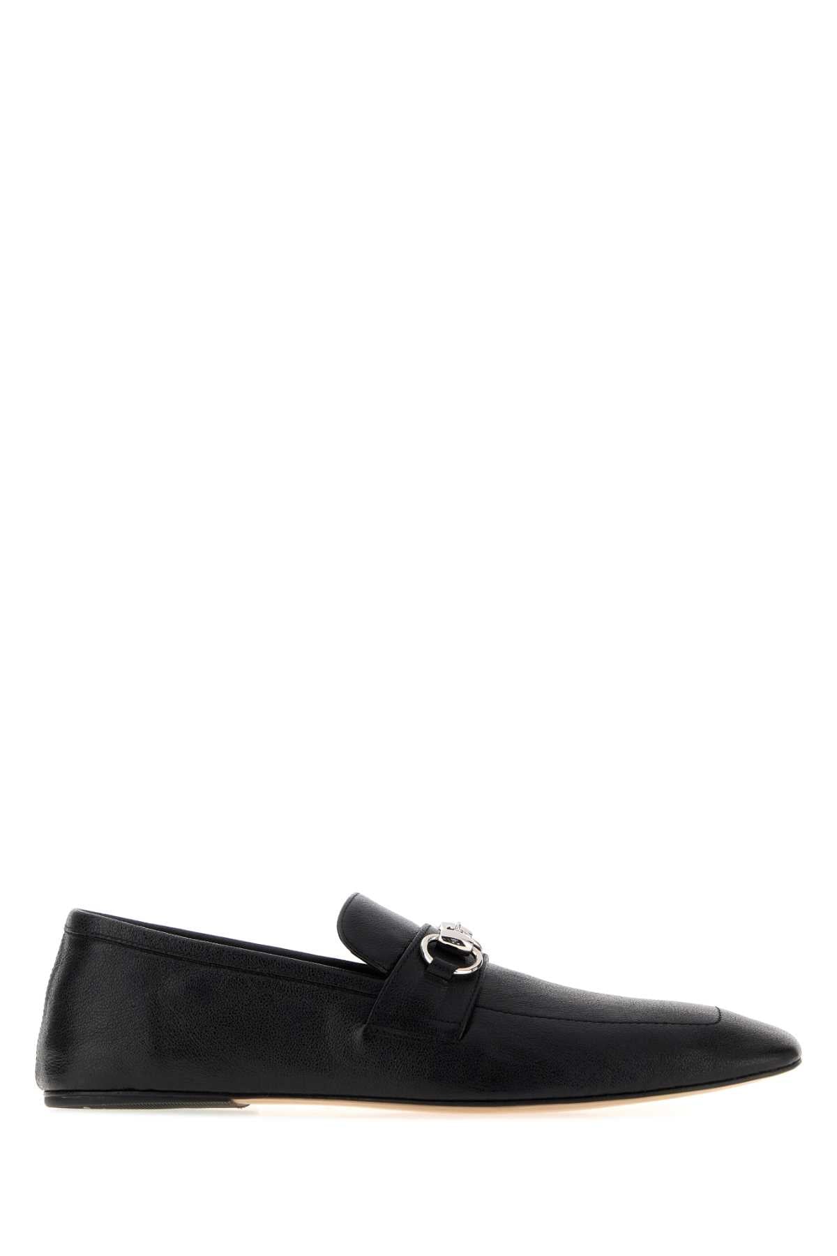 Gucci Women Black Leather Ragazzo Loafers