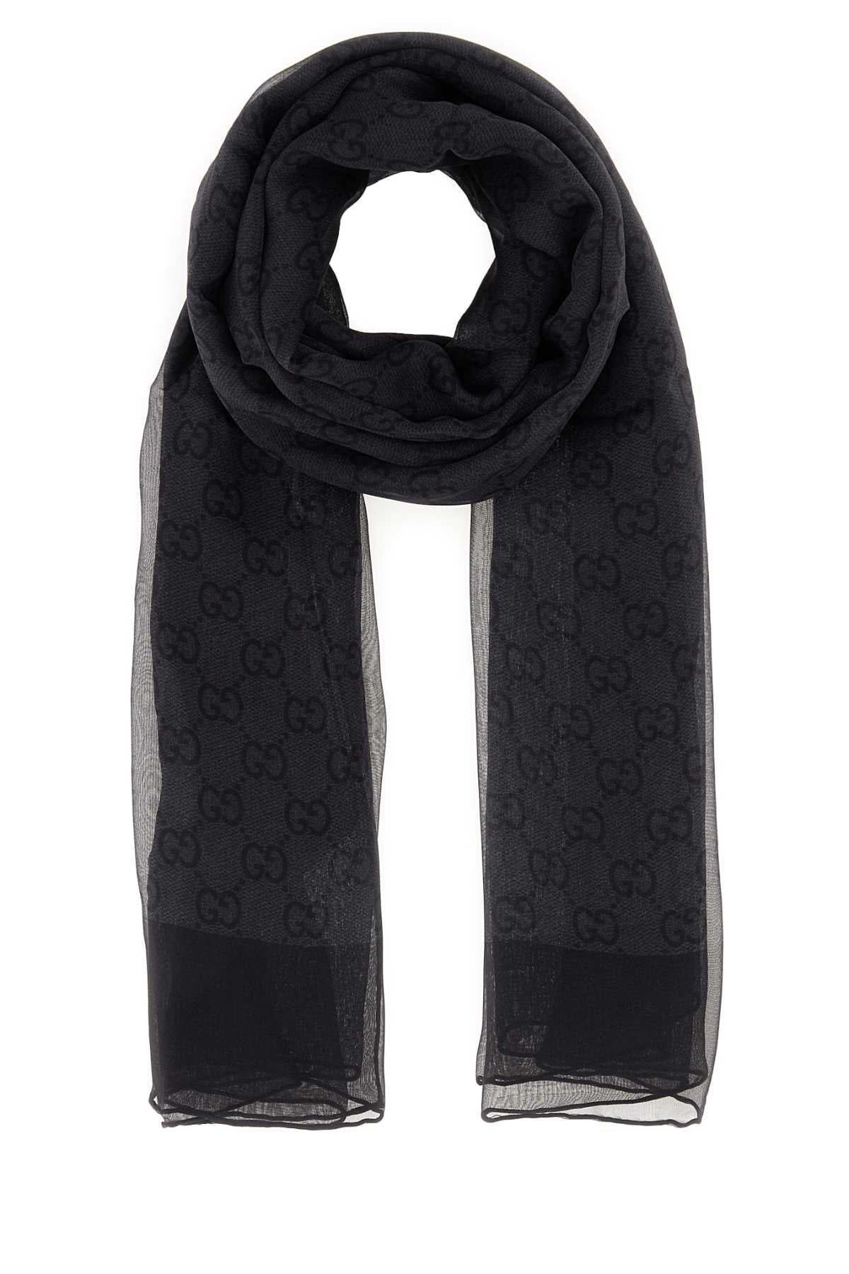 Gucci Women Printed Chiffon Foulard