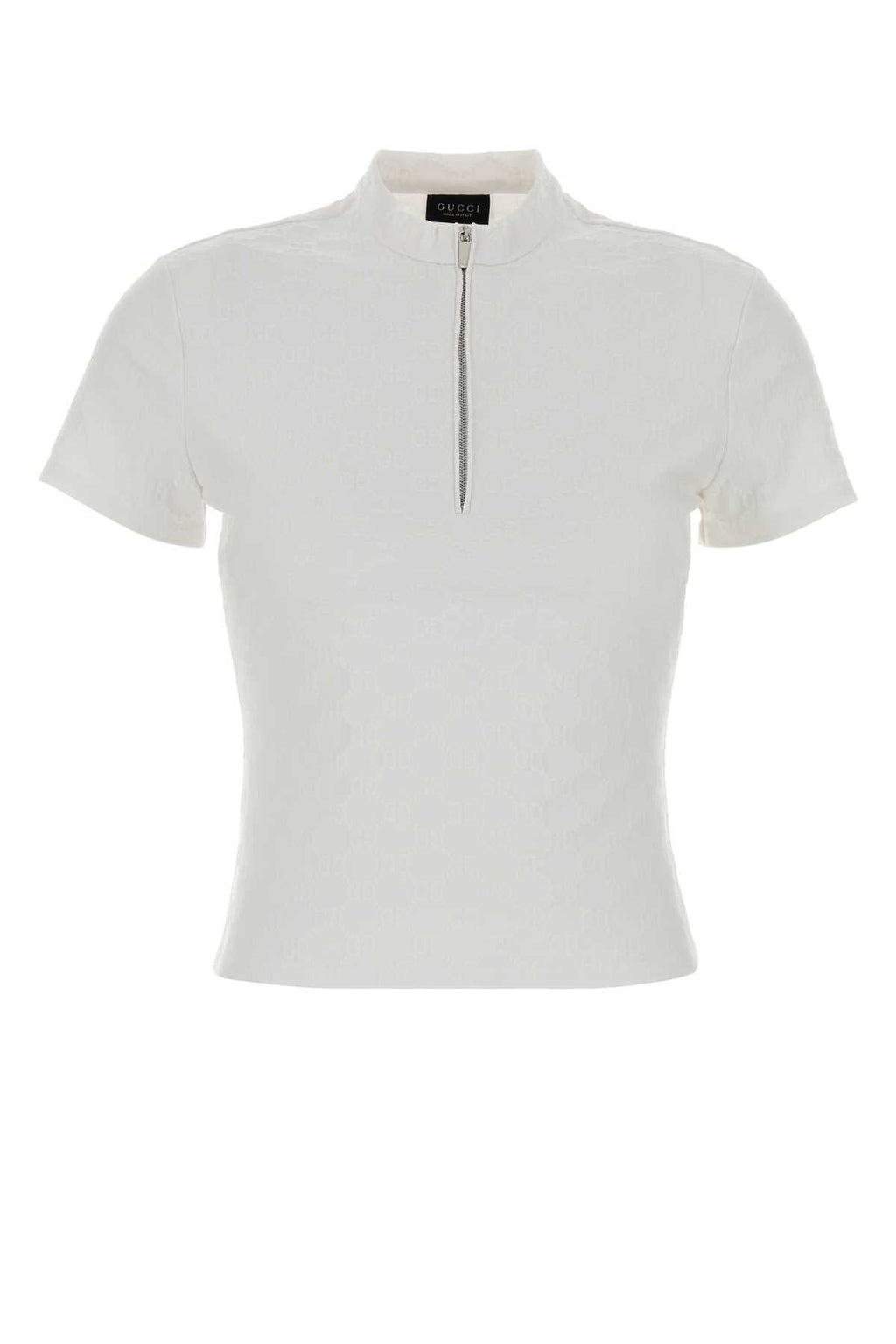 Gucci Women White Gg Jacquard Top