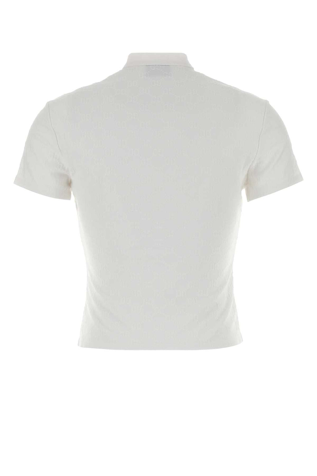 Gucci Women White Gg Jacquard Top