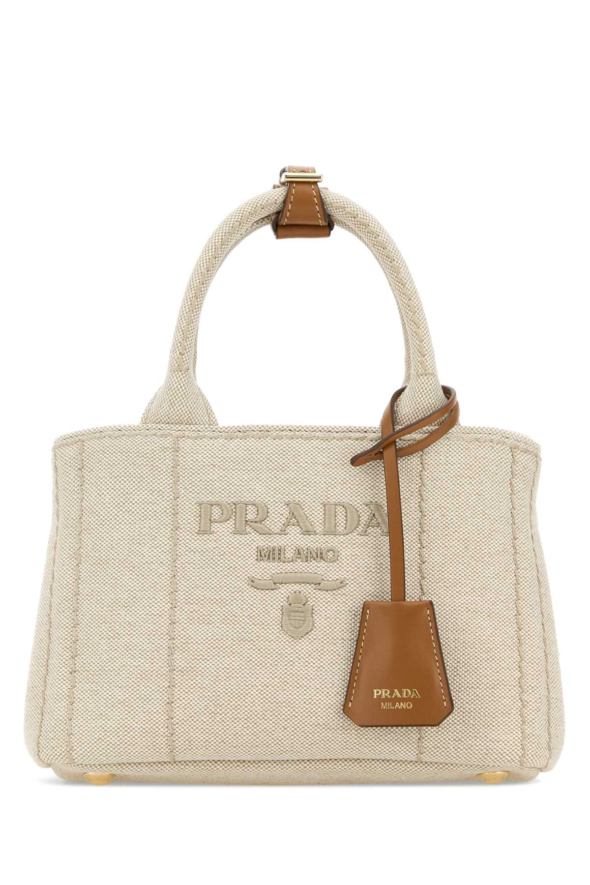 Prada Women Two-Tone Canvas Mini Prada Jardiniã¨Re Handbag