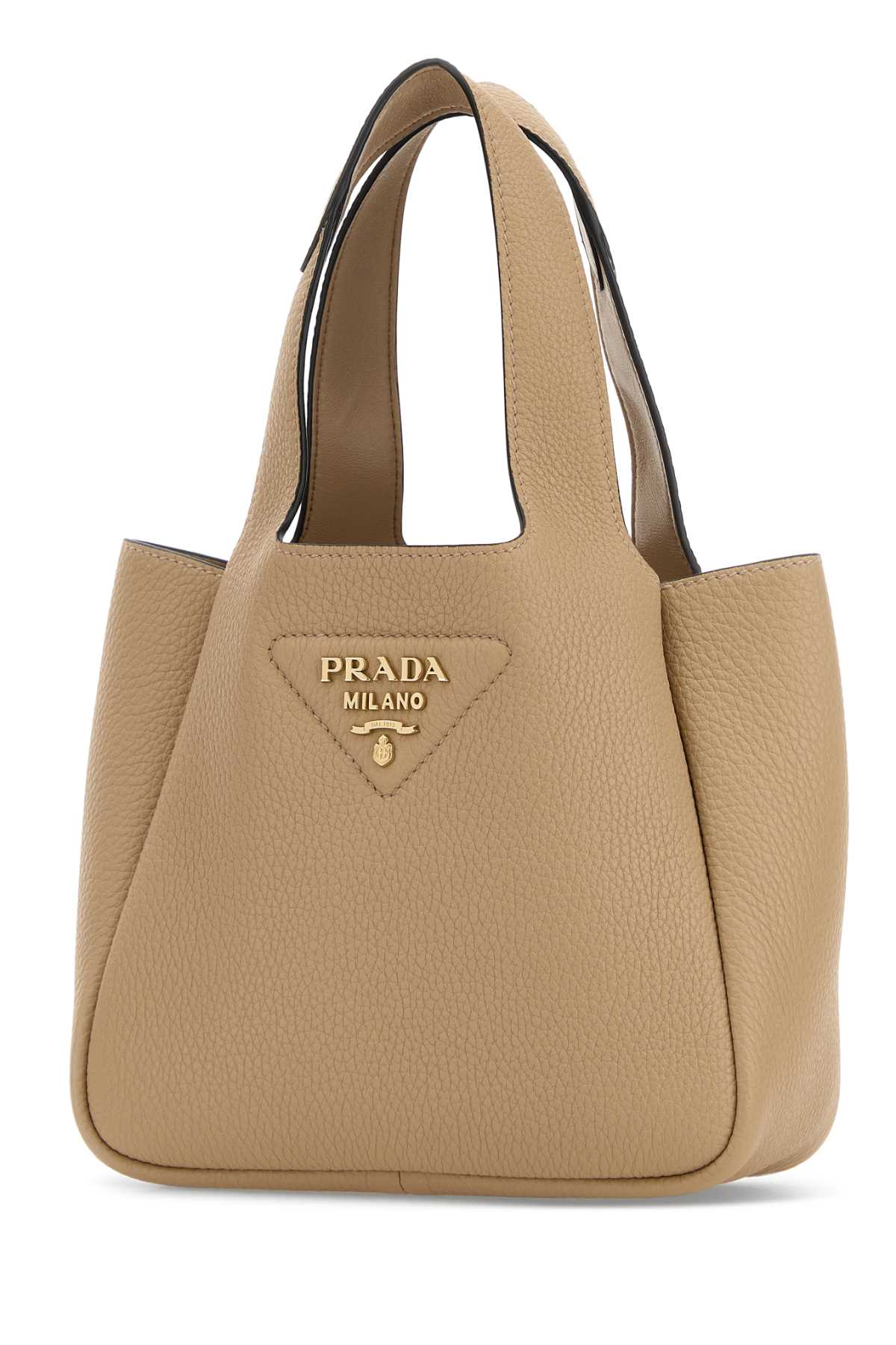 Prada Women Beige Leather Handbag