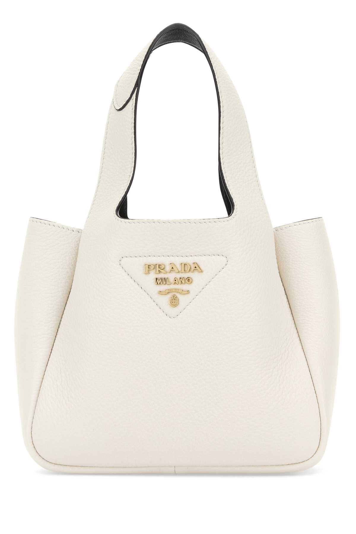 Prada Women White Leather Handbag