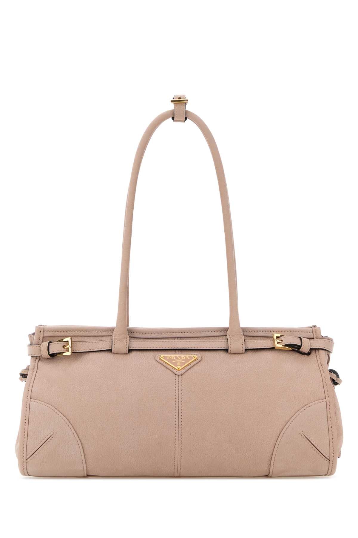 Prada Women Pink Nabuk Prada Bonnie Shoulder Bag