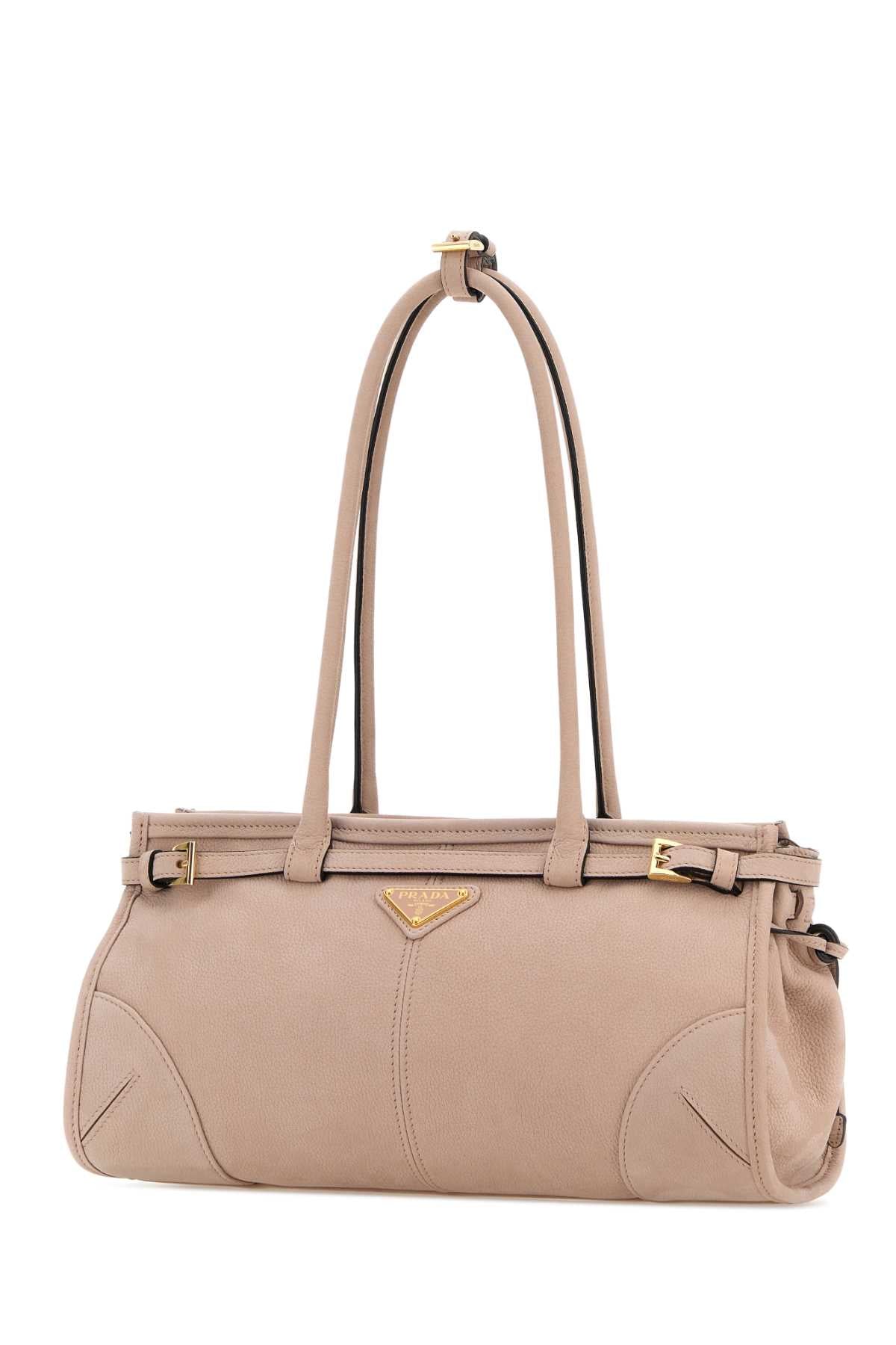Prada Women Pink Nabuk Prada Bonnie Shoulder Bag