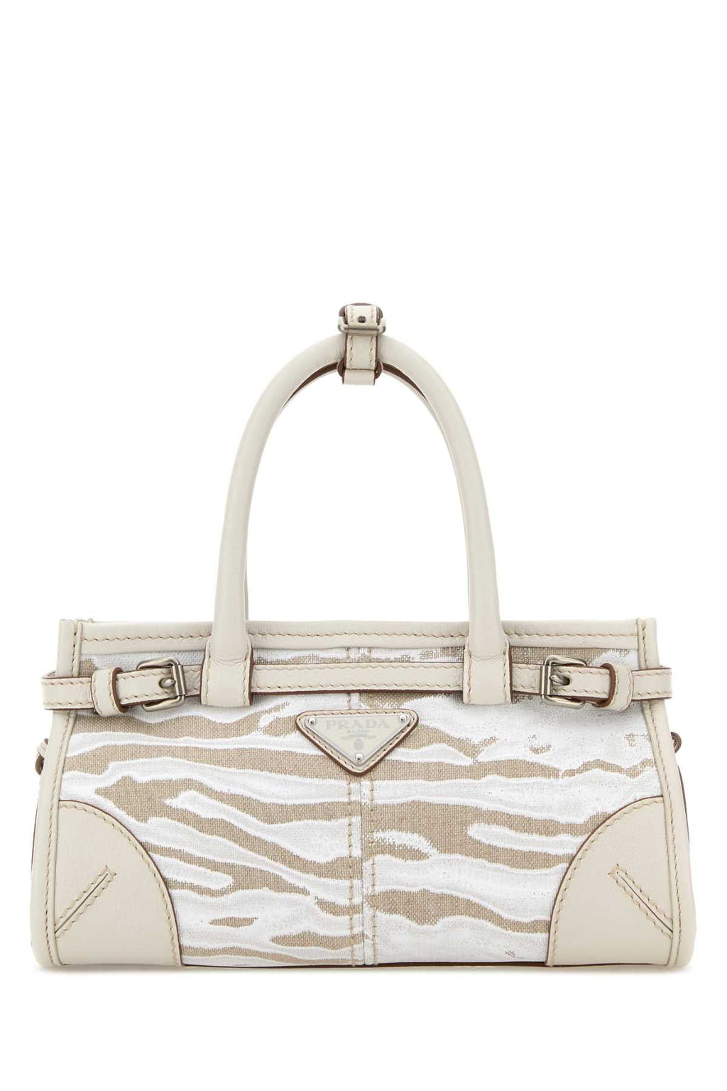 Prada Women Printed Canvas Small Prada Bonnie Handbag