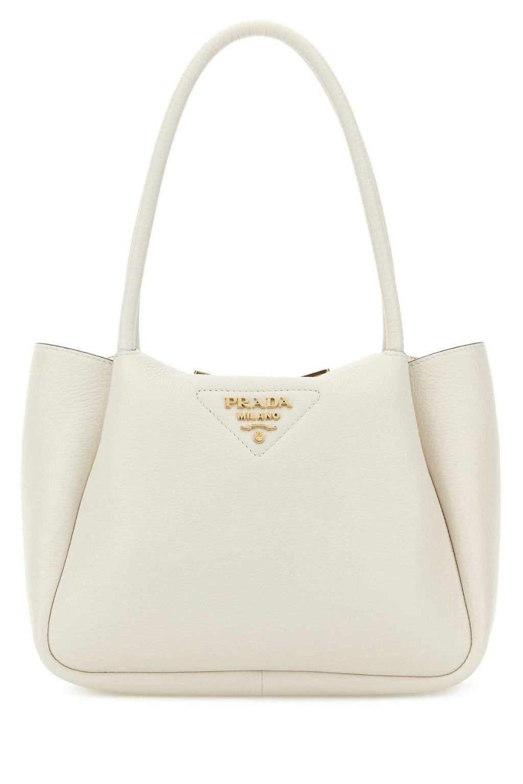 Prada Women Ivory Leather Small Handbag