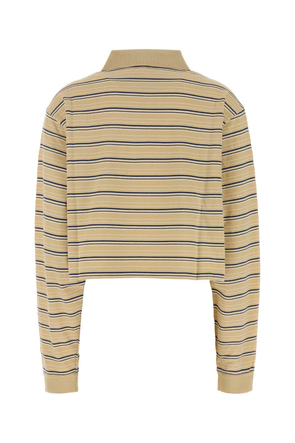 Prada Women Embroidered Piquet Polo Shirt