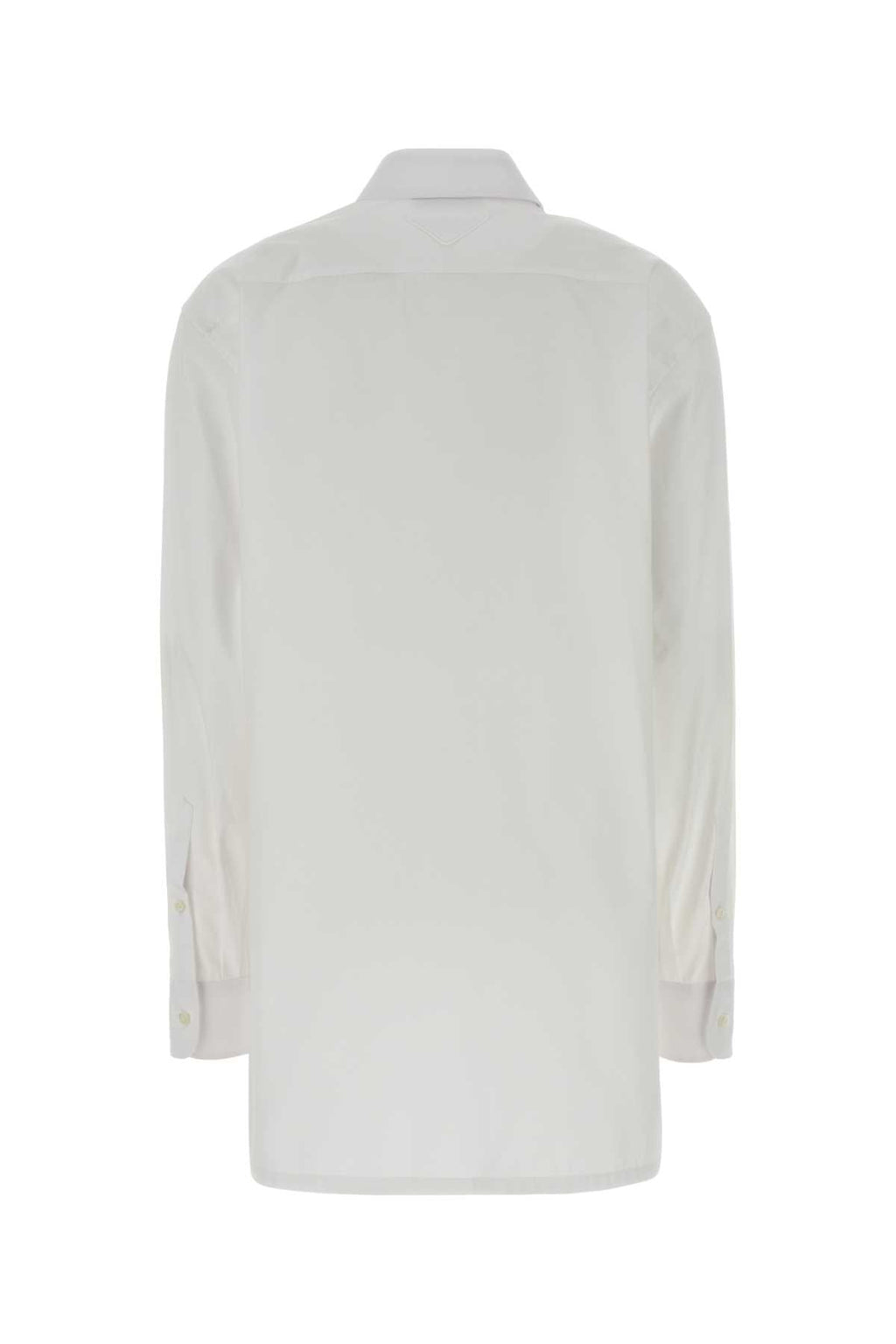 Prada Women White Poplin Shirt