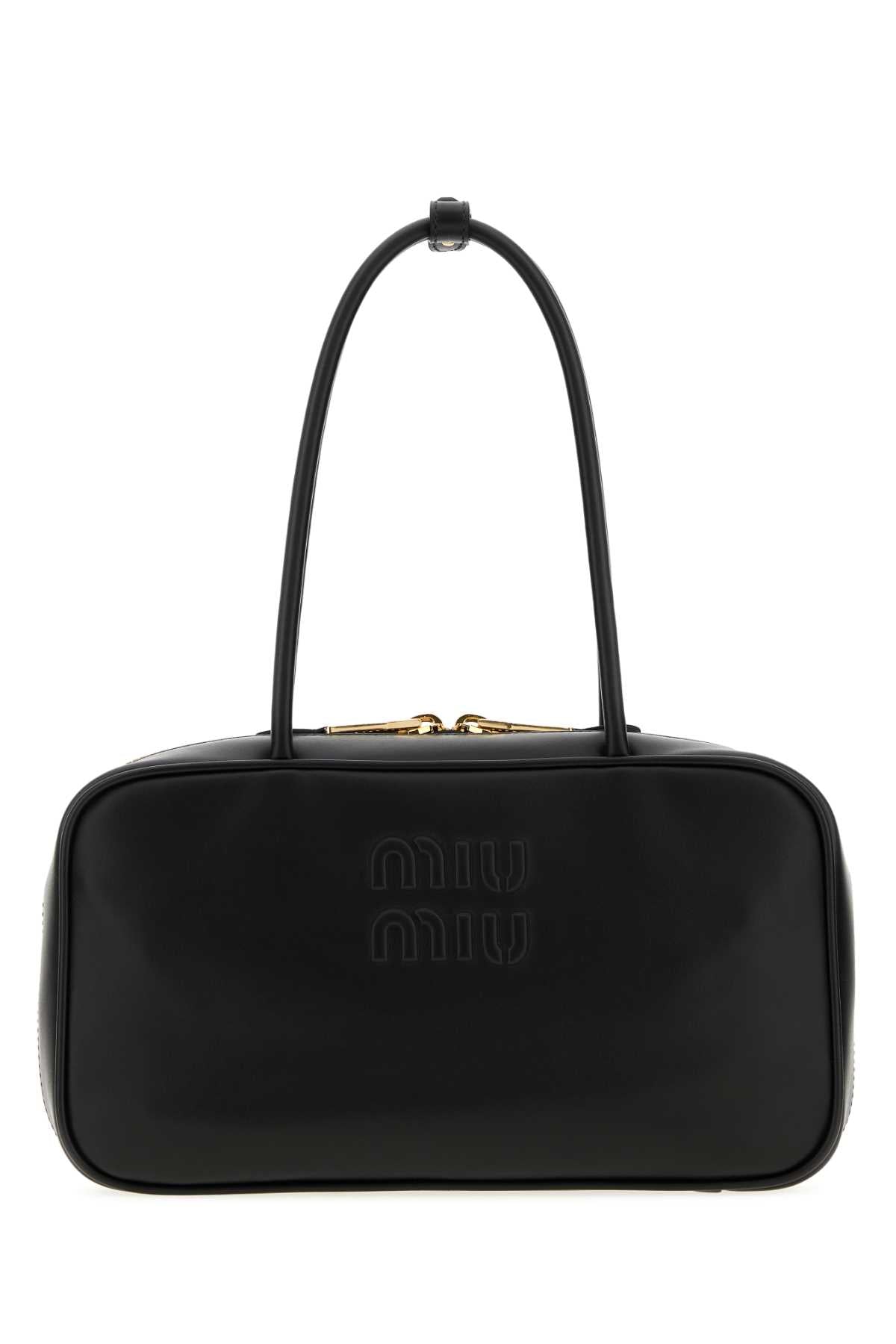 Miu Miu Women Black Leather Shoulder Bag