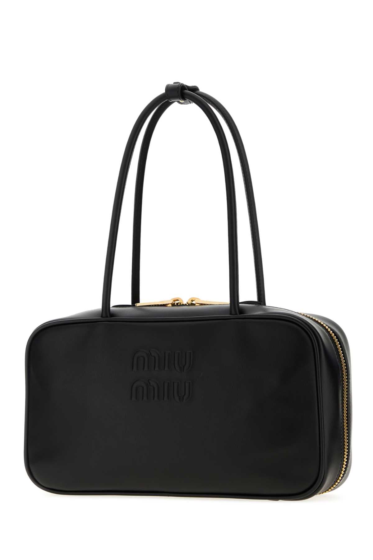 Miu Miu Women Black Leather Shoulder Bag