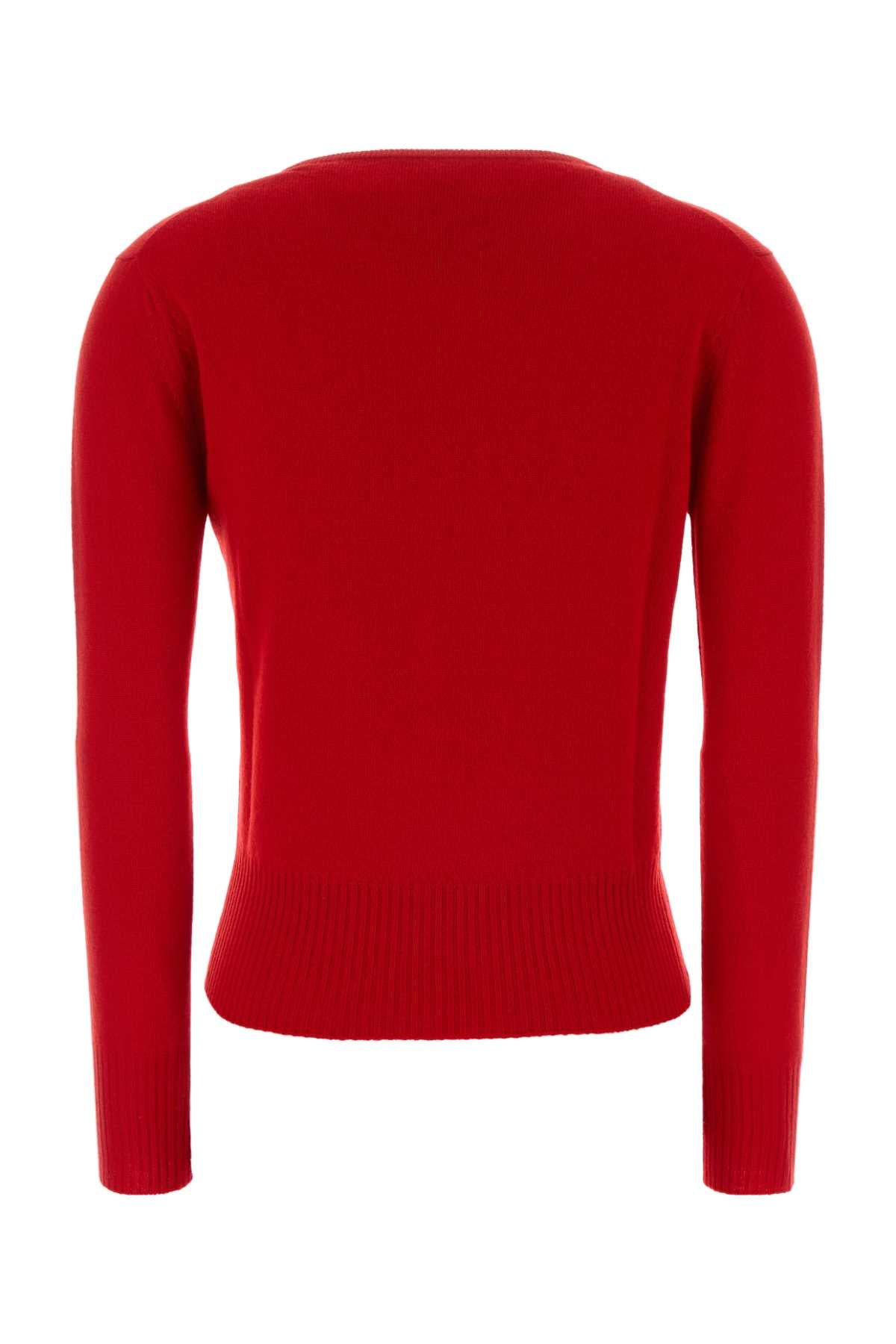 Miu Miu Women Red Cashmere Sweater