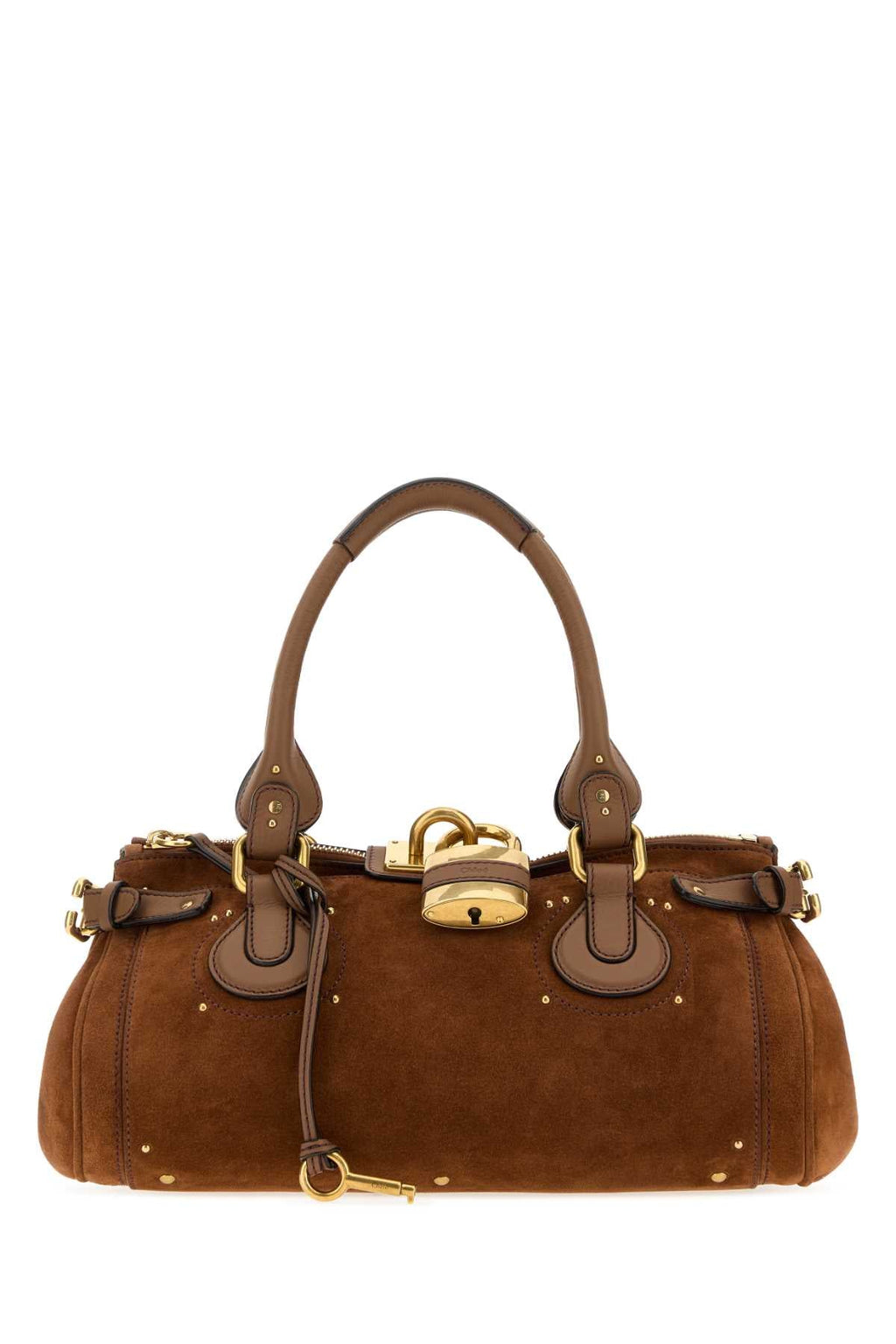 Chloe Women Brown Suede Paddington Shopping Bag